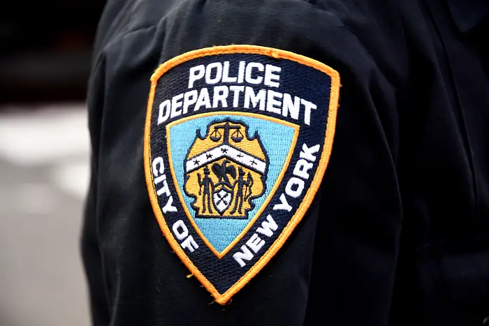 An NYPD badge